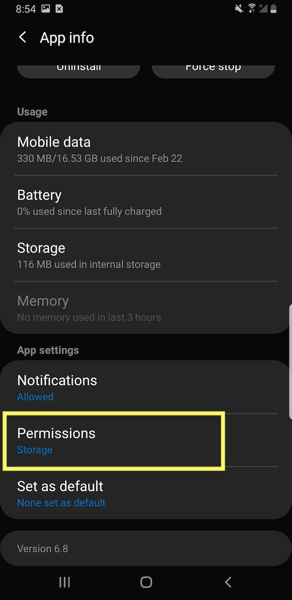 BV Mobile Apps - Permissions
