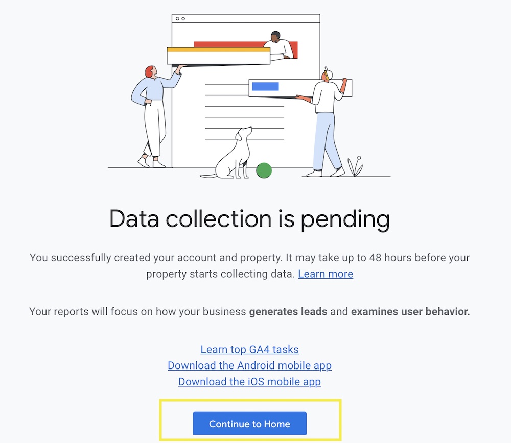 Google Analytics - Data Collection Pending