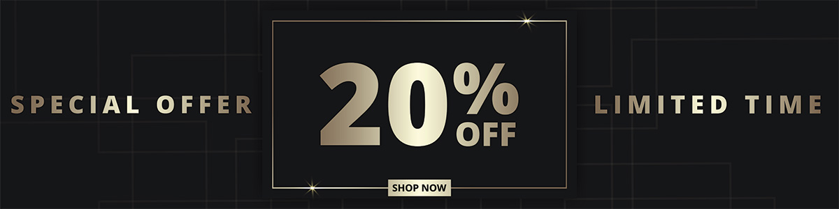 20% off - Limited Time