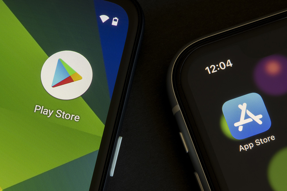 Google Play Store and Apple App Store